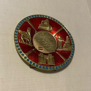 Iraq - Babylon round souvenir art decorative plate with flaw